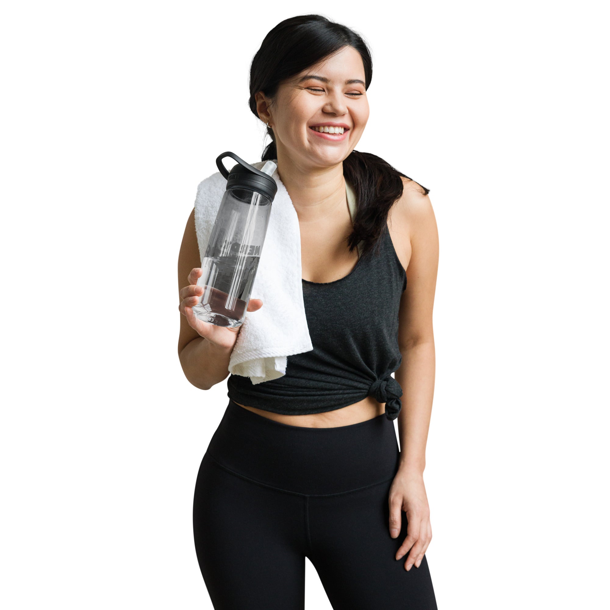 'Nerdy. Athletic. Hip-Hop!' Sports Water Bottle