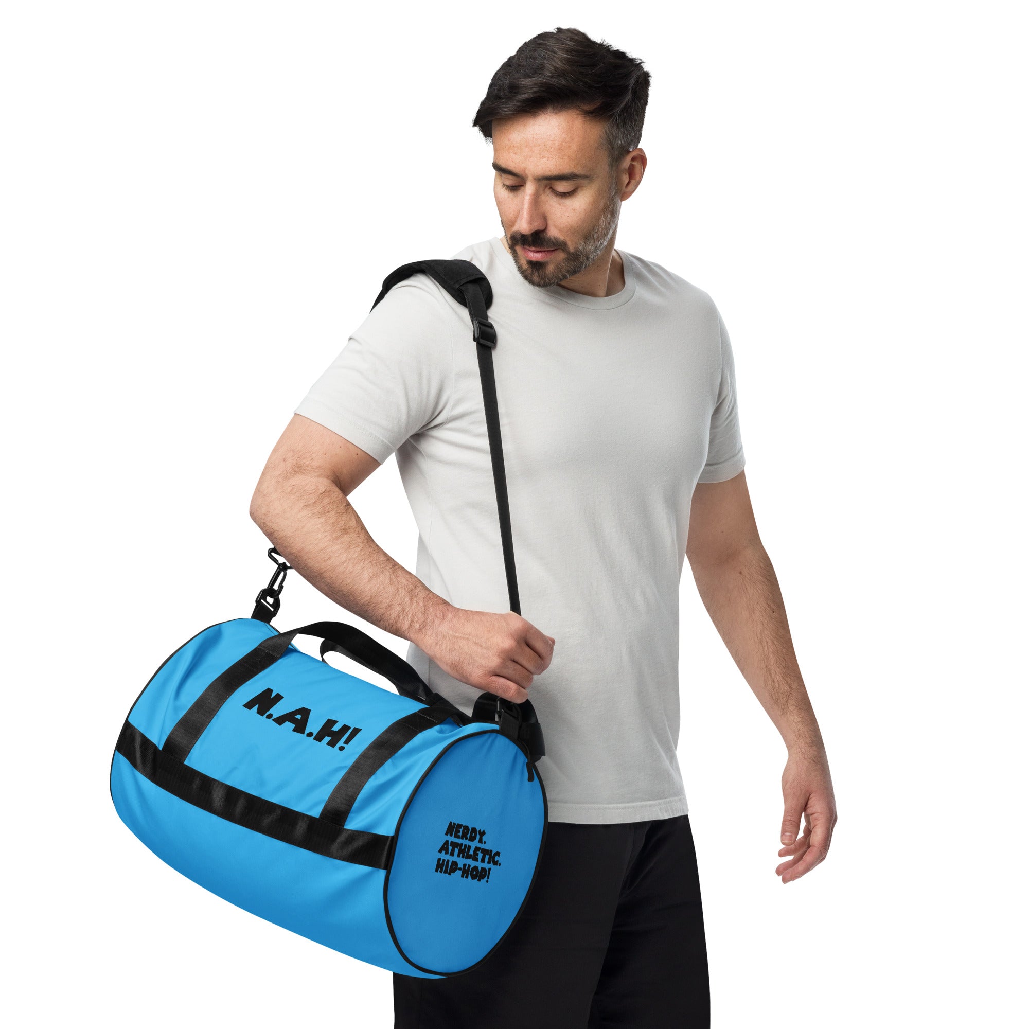 'N.A.H!' Gym Bag (Sky Blue)