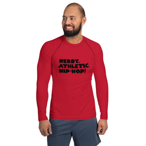 King's 'Nerdy. Athletic. Hip-Hop!' Rash Guard (Red)