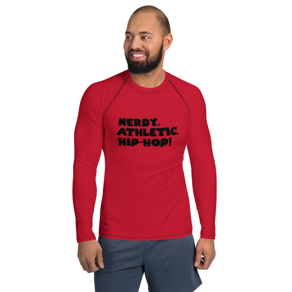 King's 'Nerdy. Athletic. Hip-Hop!' Rash Guard (Red)