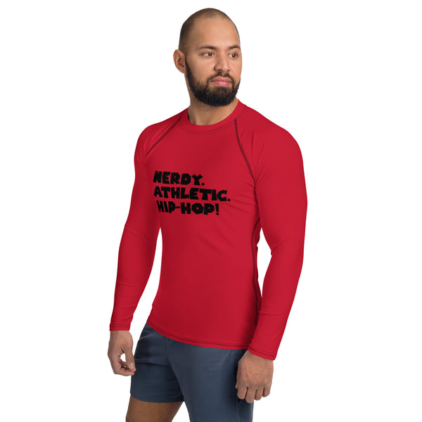 King's 'Nerdy. Athletic. Hip-Hop!' Rash Guard (Red)