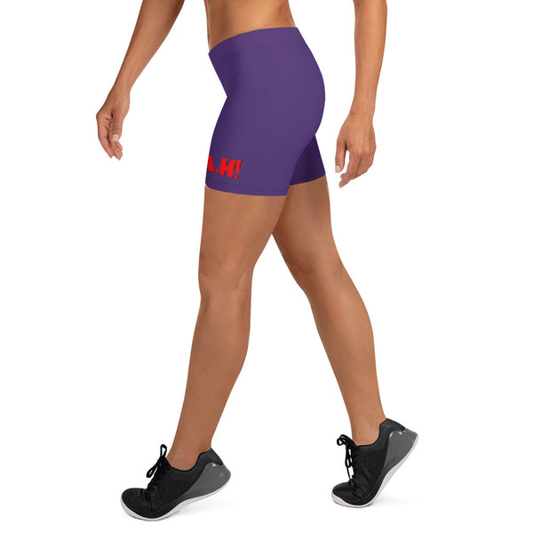 Queen's 'N.A.H!' Compression Shorts (Purple)