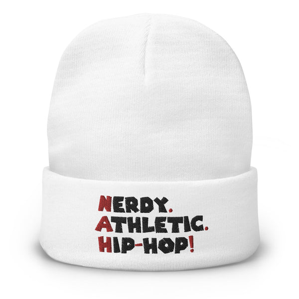 'Nerdy. Athletic. Hip-Hop!' Embroidered Beanie