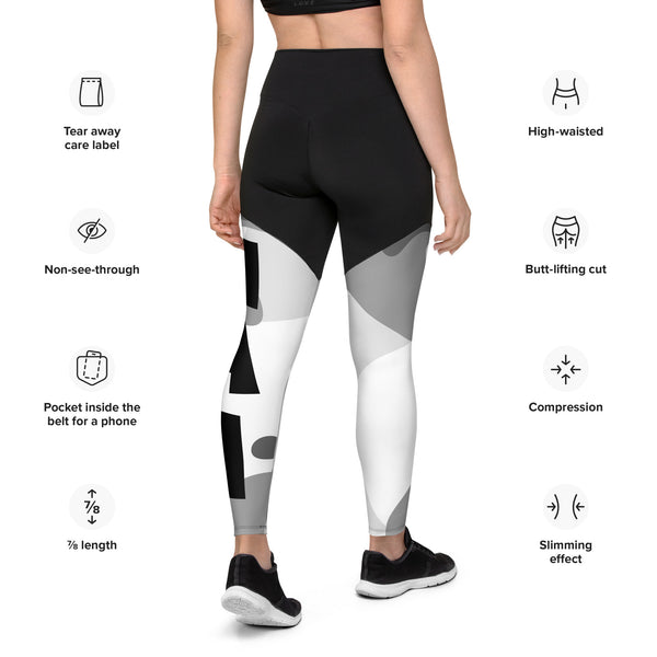 Queen's 'N.A.H! Spot' Sports Leggings (Black)