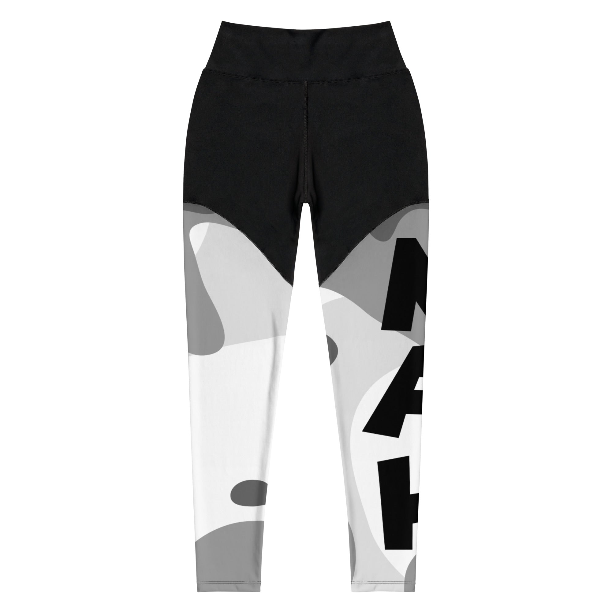 Queen's 'N.A.H! Spot' Sports Leggings (Black)