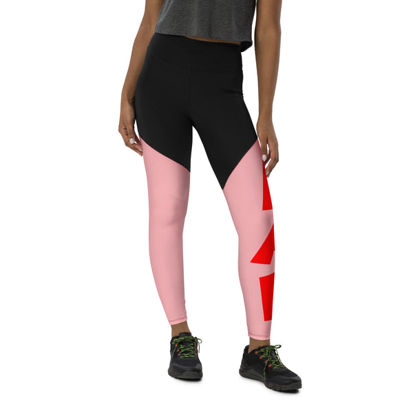 Queen's 'N.A.H!' Sports Leggings (Pink)