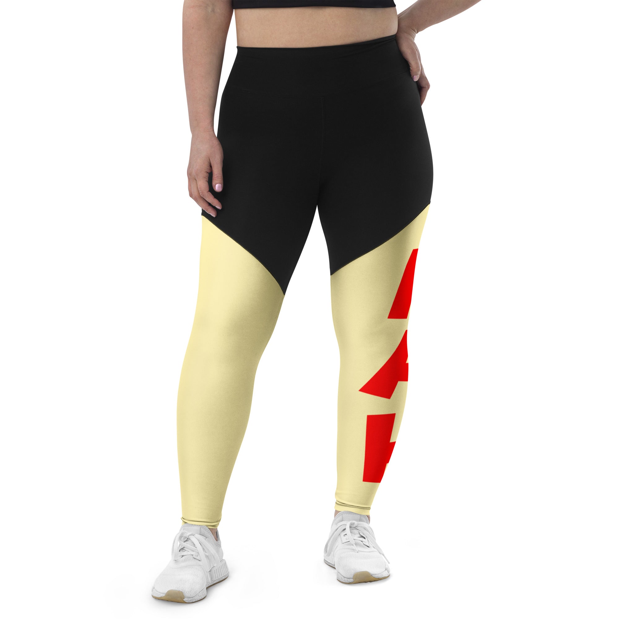 Queen's 'N.A.H!' Sports Leggings (Banana Mania)