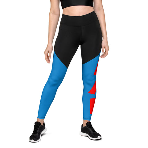 Queen's 'N.A.H!' Sports Leggings (Blue)
