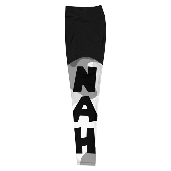 Queen's 'N.A.H! Spot' Sports Leggings (Black)