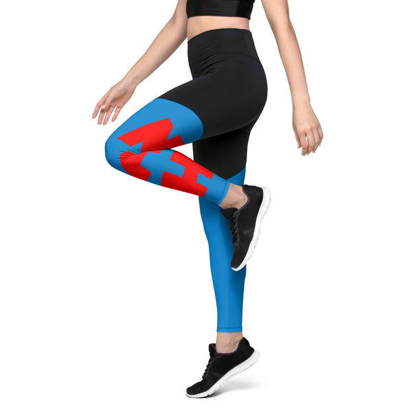 Queen's 'N.A.H!' Sports Leggings (Blue)