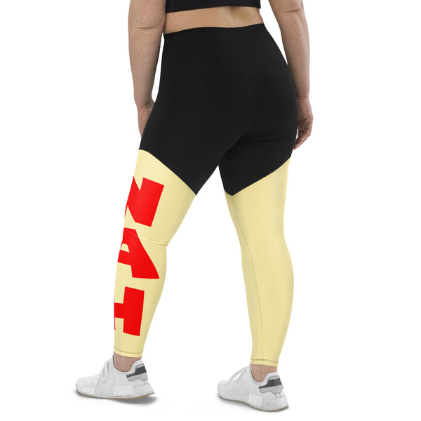 Queen's 'N.A.H!' Sports Leggings (Banana Mania)