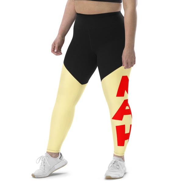 Queen's 'N.A.H!' Sports Leggings (Banana Mania)