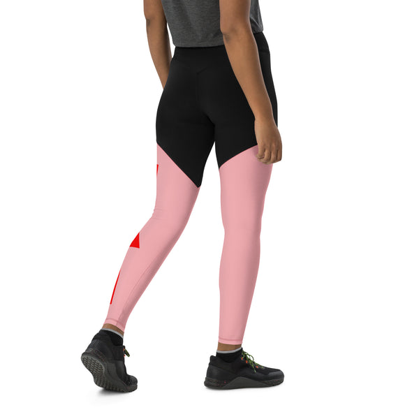 Queen's 'N.A.H!' Sports Leggings (Pink)