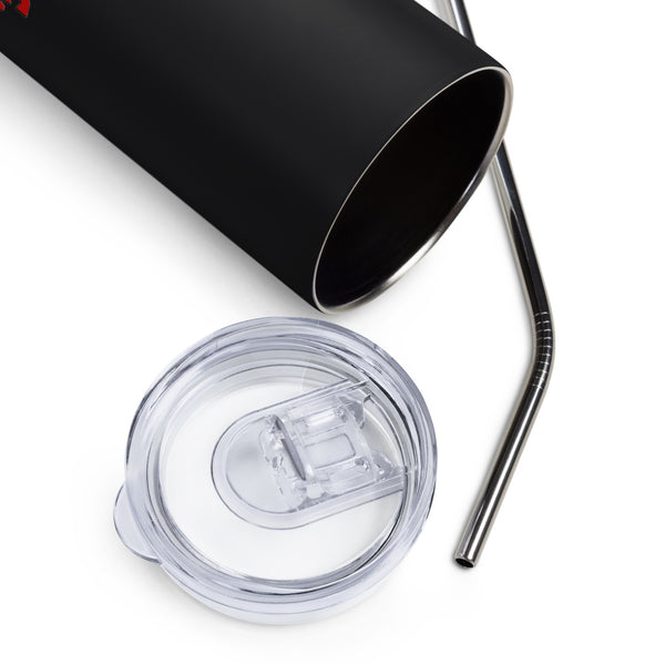 'Nerdy. Athletic. Hip-Hop!' Stainless Steel Tumbler (Black)
