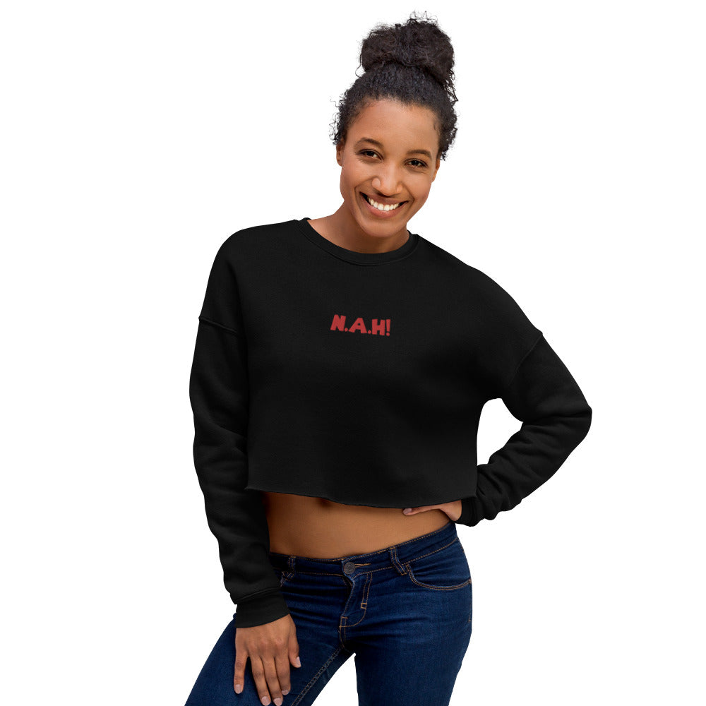 Queen's 'N.A.H!' Crop Sweater