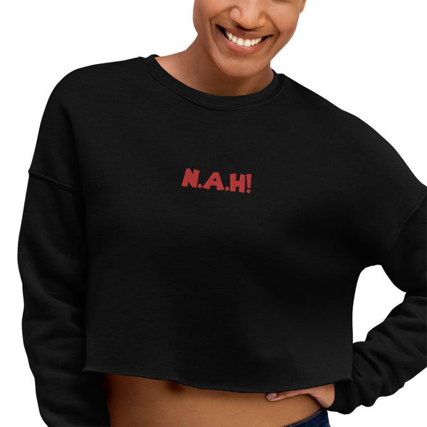 Queen's 'N.A.H!' Crop Sweater