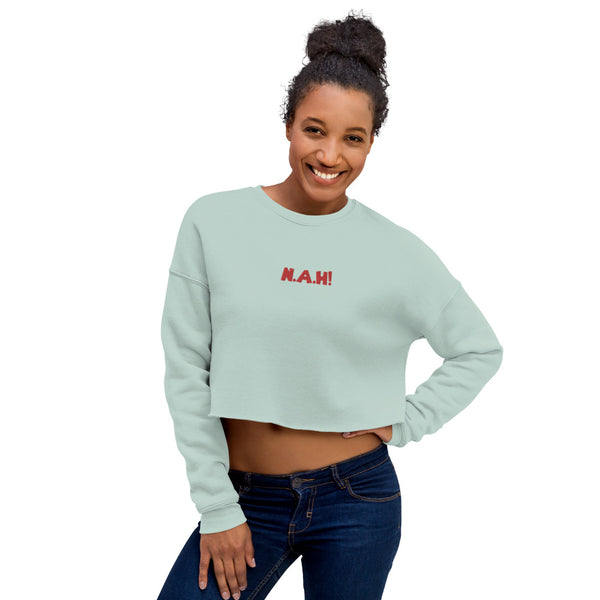 Queen's 'N.A.H!' Crop Sweater