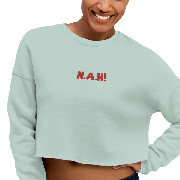 Queen's 'N.A.H!' Crop Sweater