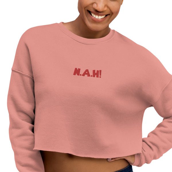 Queen's 'N.A.H!' Crop Sweater