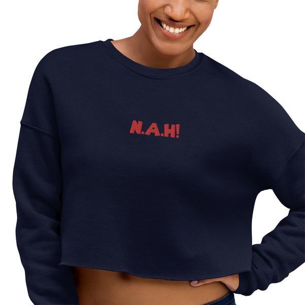 Queen's 'N.A.H!' Crop Sweater