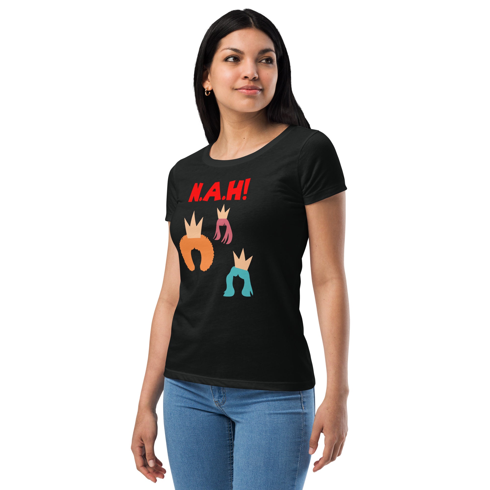 Queen’s 'N.A.H! Crown' Fitted T-Shirt